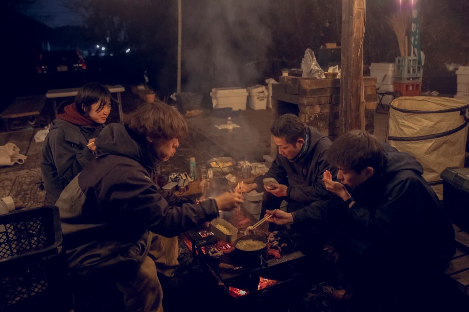 夜ご飯とサバイバルお泊まり